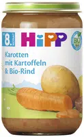HiPP BIO Zemiaky, zelenina a hovädzie mäso od 8. mesiaca