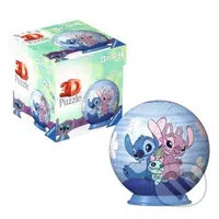 3D Puzzle-Ball: Disney Stitch - Stich & Angel - puzzle z kategorie 15 - 60 dílků