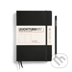 Leuchtturm1917 Zápisník Black Medium A5 čistý