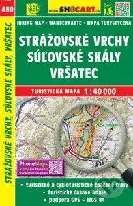 Strážovské vrchy, Súľovské skaly, Vršatec 1:40000 (Turistická mapa 480)