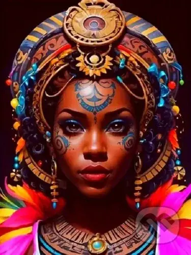 Diamantové malování Afričanka III (30x40cm)
