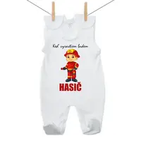 Boodyy Dupačky Keď vyrastiem budem hasič 74 (6-9 mesiacov)