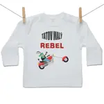 Boodyy Tričko s dlhým rukávom Tatov malý rebel 128 (7-8 rokov)