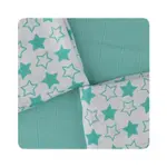 XKKO Bambusové obrúsky 30x30 - Little Stars Turquoise Mix (9ks)