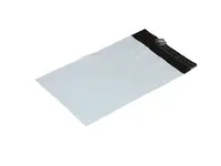 100 ks - Obálka plastová samolepicí bílo-černá 250x350, tl. 0,06 (80% podíl recyklátu)