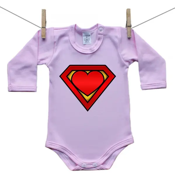 Boodyy Body s dlhým rukávom (ružové) SuperBábo 68 (3-6 mesiacov)