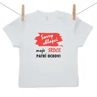Boodyy Tričko s krátkym rukávom Sorry chlapci moje srdce patrí ockovi 122 (6-7 rokov)