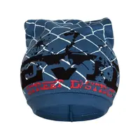 Jarná detská čiapočka s nápisom modrá, vel. 104 (3-4r)