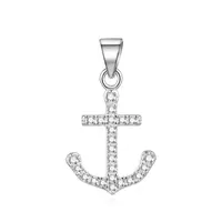 Beneto Módní stříbrný přívěsek Kotva AGH233