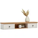 Landscape NÁSTAVEC NA TOALETNÍ STOLEK, bílá, barvy dubu, dub San Remo, 120/18,5/20 cm