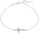 Beneto Stříbrný náramek s křížkem AGB580/21