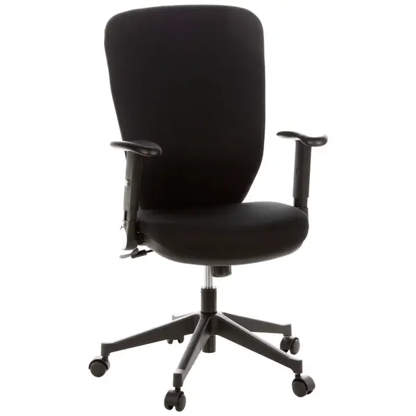 MID.YOU OTOČNÁ ŽIDLE, plochá tkanina, černá