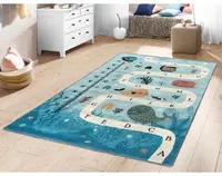 Detský koberec Ares 80x150 cm, morská abeceda%