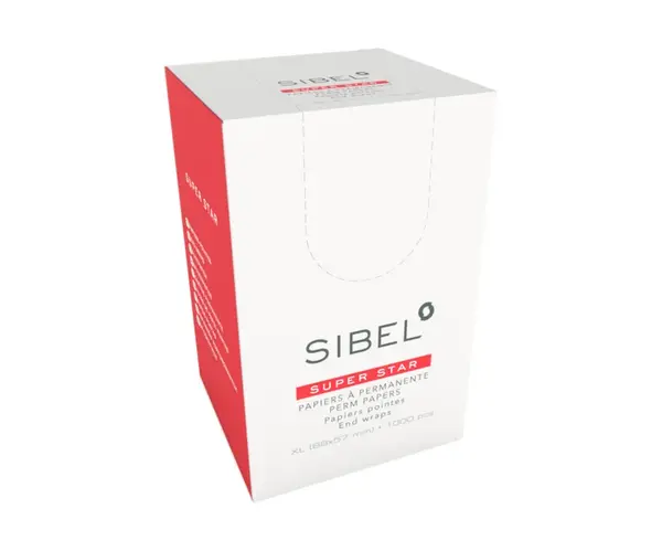Papieriky na trvalú onduláciu Sibel Super Star, 89 x 57 mm - 1000 ks (4330131)