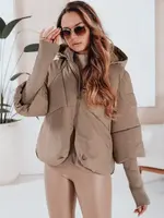 Dámská zimní bunda s odnímatelnou kapucí