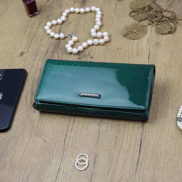 Dámska kožená peňaženka zelená - Gregorio Bernees