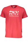 GIAN MARCO VENTURI MEN'S SHORT SLEEVE T-SHIRT RED