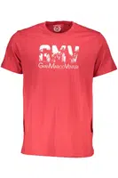 GIAN MARCO VENTURI MEN'S SHORT SLEEVE T-SHIRT RED
