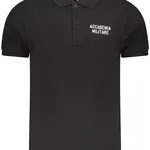 MILITARY ACADEMY BLACK MEN'S SHORT SLEEVE POLO