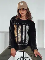 Bluzka damska oversize MODEZINE czarna Dstreet