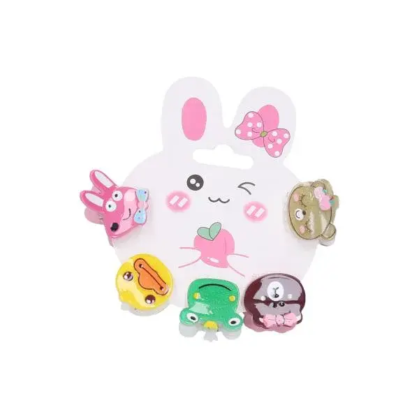 Sponka do vlasov zvieratká set 5 ks