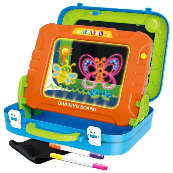 Kresliaca tabuľka 2v1 fluorescenčná ( v kufríku)