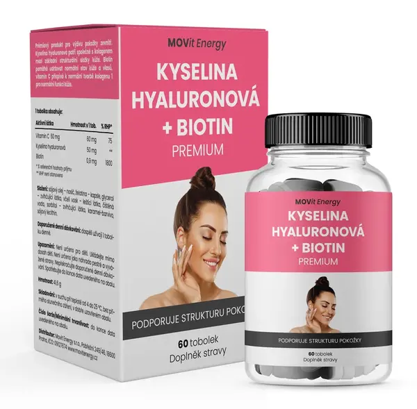 Movit Kyselina hyaluronová+biotin Premium 60  tobolek