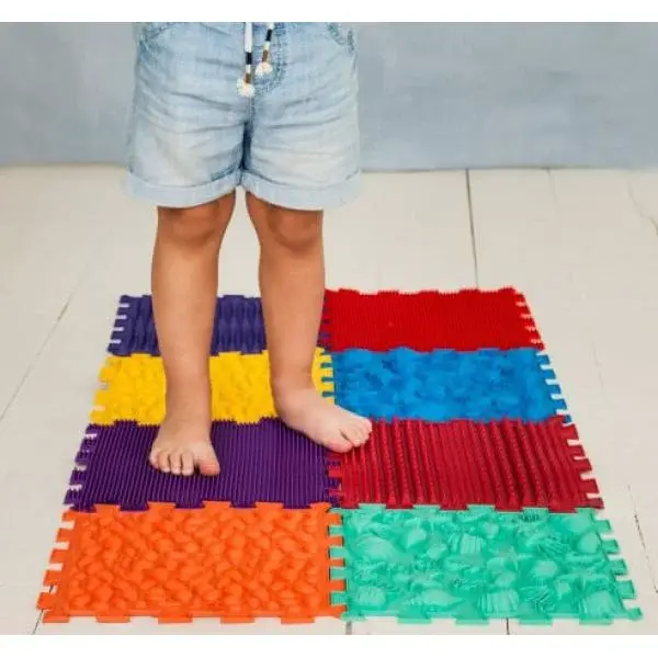 Ortek Masážna ortopedická podložka Puzzle "Námorná" 8 prvkov