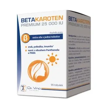 Beta karoten premium 25 000 IU Da Vinci Pharma 90 tobolek