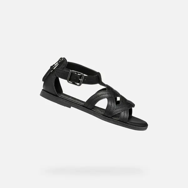 Black Girls' Sandals Geox Karly - Girls