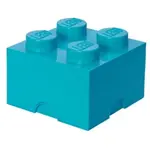 LEGO® úložný box 4 - tyrkysová 250 x 250 x 180 mm