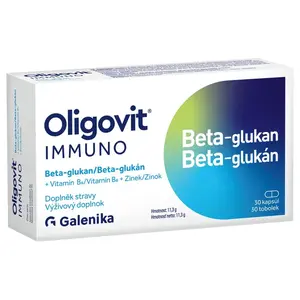 Oligovit Immuno Beta-glukan + vitamín B6 + zinek 30 tobolek Galenika