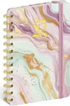 Spirálový 18měsíční diář Petito Růžový mramor 2025/2026