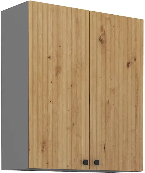 Horní skříňka Ava 80 G-90 2F Barva korpusu: Antracit, Barva dvířek: Dub Artisan