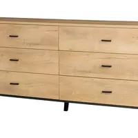 Komoda John 5 Barva korpusu: Dub - lefkas + černá