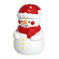 Snowman Night Light Three-level White Color 500mAh Battery Christmas Gift