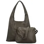 Dámský set kabelek tmavě šedý - Firenze Anima