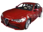 2016 Alfa Romeo Giulia Burgundy 1/24 Diecast Model Car by Bburago