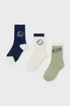 Dětské ponožky Mayoral 3-pack zelená barva, 10050