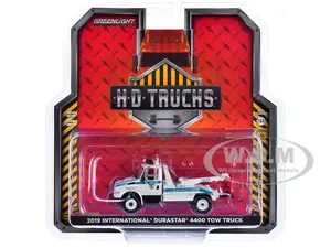 2019 International Durastar 4400 Tow Truck "Port Authority of New York &amp; New Jersey Police" White with Blue Stripes "H.D. Trucks" Series 25 1/64