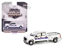 2019 Ford F-350 XL Dually Pickup Truck "Columbus Division of Police Mounted Unit Columbus OH" White "Dually Drivers" Series 15 1/64 Diecast Model Car