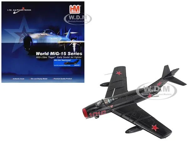 Mikoyan-Gurevich MiG-15Bis Fighter Aircraft "Experimental Combat Air Museum Kansas" "Air Power Series" 1/72 Diecast Model by Hobby Master