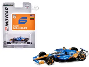 Dallara IndyCar 6 David Malukas "NTT Data" Arrow McLaren "NTT IndyCar Series" (2024) 1/64 Diecast Model Car by Greenlight