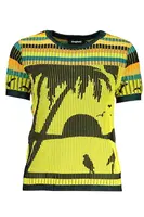 DESIGUAL WOMEN'S YELLOW SWEATER