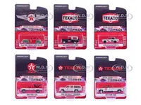 "Texaco Special Edition" Series 1 Set of 6 pieces 1/64 Diecast Model Cars by Greenlight