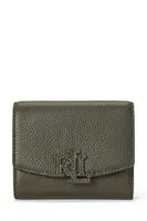 Kožená peněženka Lauren Ralph Lauren dámská, černá barva, 432966782