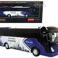 TEMSA TS 35E Bus New York City Gray Line "Sightseeing Everywhere - Big Apple Tour" "The Bus &amp; Motorcoach Collection" 1/87 (HO) Diecast Model by I