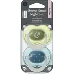 Tommee Tippee NightGlow Soother 6-18m dudlík Boy 2 ks