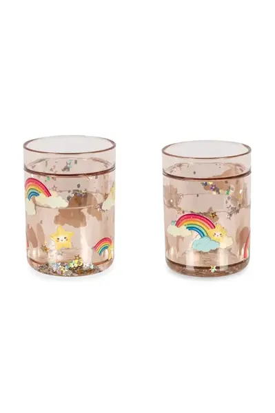 Konges Sløjd  sada hrnků dětská 2 PACK GLITTER CUPS