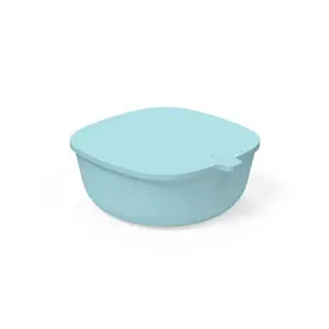 CHICCO Miska s víkem stohovatelná blue 6m+